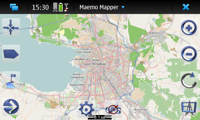 Maemo Mapper Shmuma и Яндекс Карты для Nokia N900