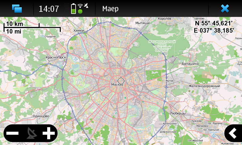 Maep - оболочка для популярных картографических сервисов для Nokia N900 Maemo