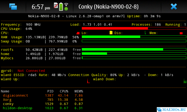Оверклок: разгон процессора omap3430 на Nokia n900 
