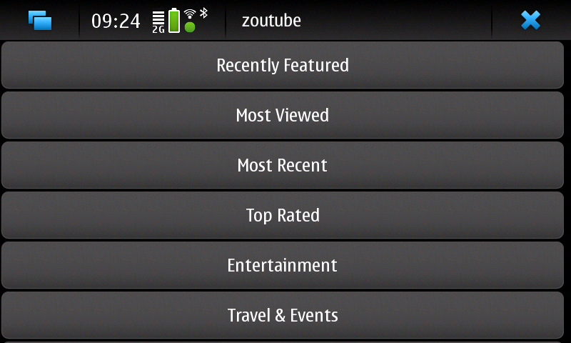 ZouTube YouTube Nokia N900
