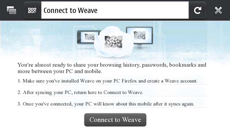 Weave Sync N900 Maemo