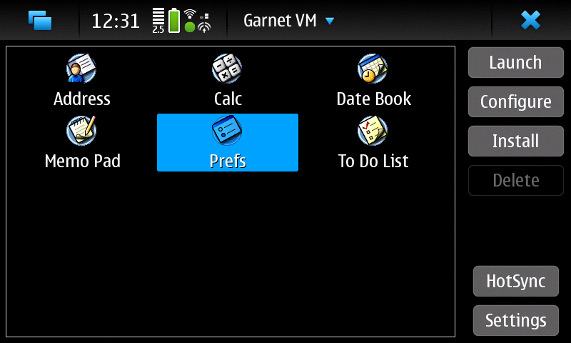Эмулятор Garnet VM (Palm OS) для Nokia N900