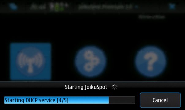 Скриншоты JoikuSpot – Nokia N900 точка доступа WiFi