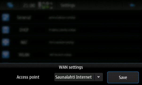 Скриншоты JoikuSpot – Nokia N900 точка доступа WiFi