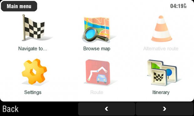 Несколько скриншотов версии Sygic Mobile Maps для N900