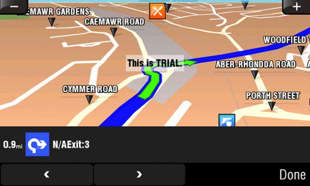Несколько скриншотов версии Sygic Mobile Maps для N900