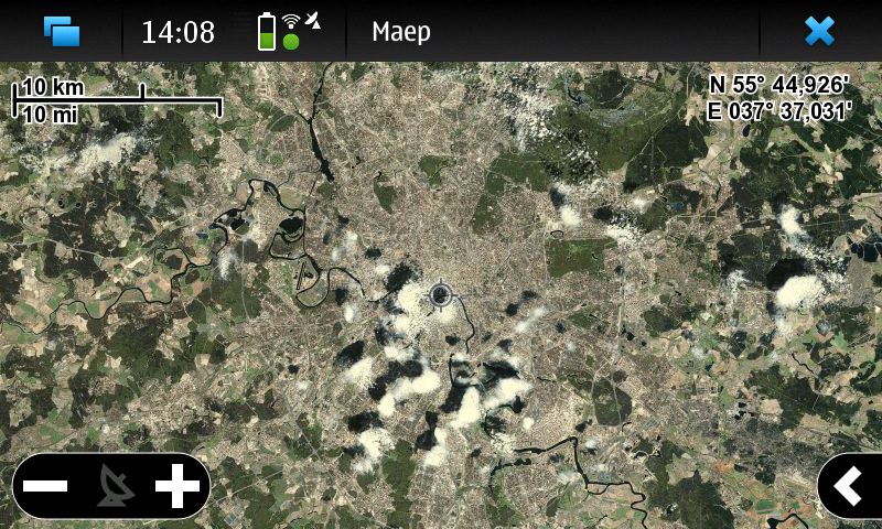 Maep - оболочка для популярных картографических сервисов для Nokia N900 Maemo