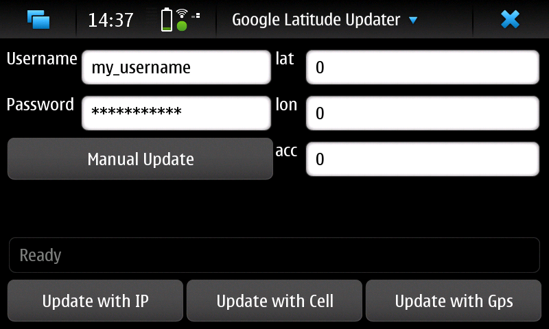 Google Локатор (Latitude) для Nokia N900