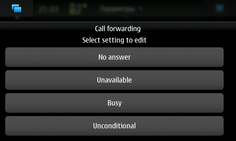 Call forwarding applet - переадресация звонков на Nokia N900