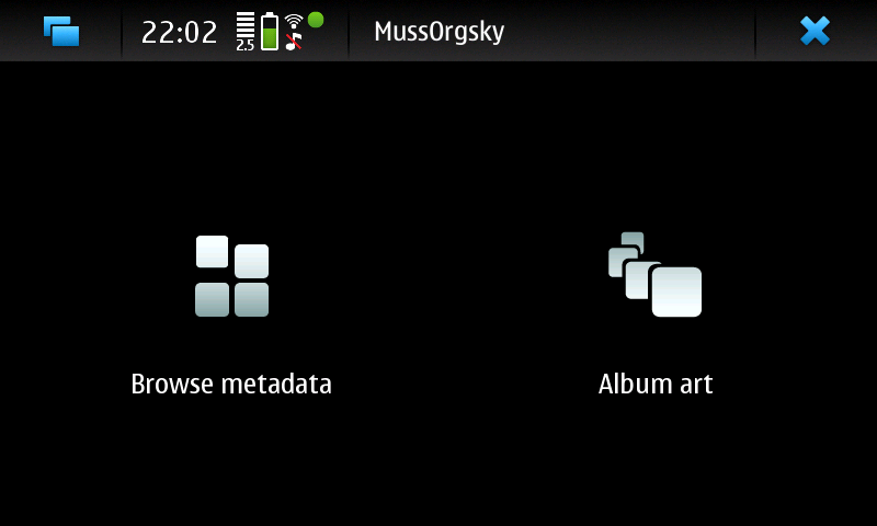MussOrgsky - Обновление обложек альбомов в Медиаплеере Nokia N900 Maemo 5 