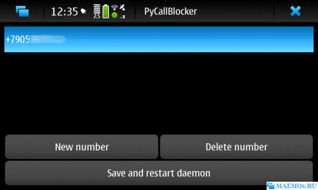 PyCallBlocker от V@s3K - блокировка ненужных звонков для Nokia N900